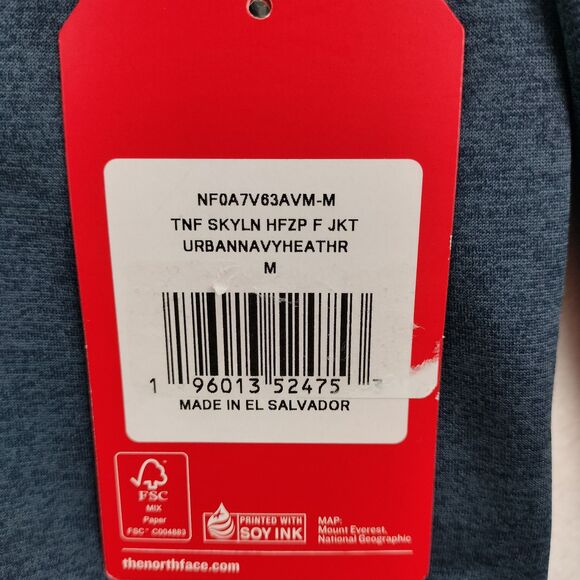 The North Face Skyline Jacket Mens Size Medium Blue 1/2 Zip Fleece Outdoors NEW - Picture 6 of 14